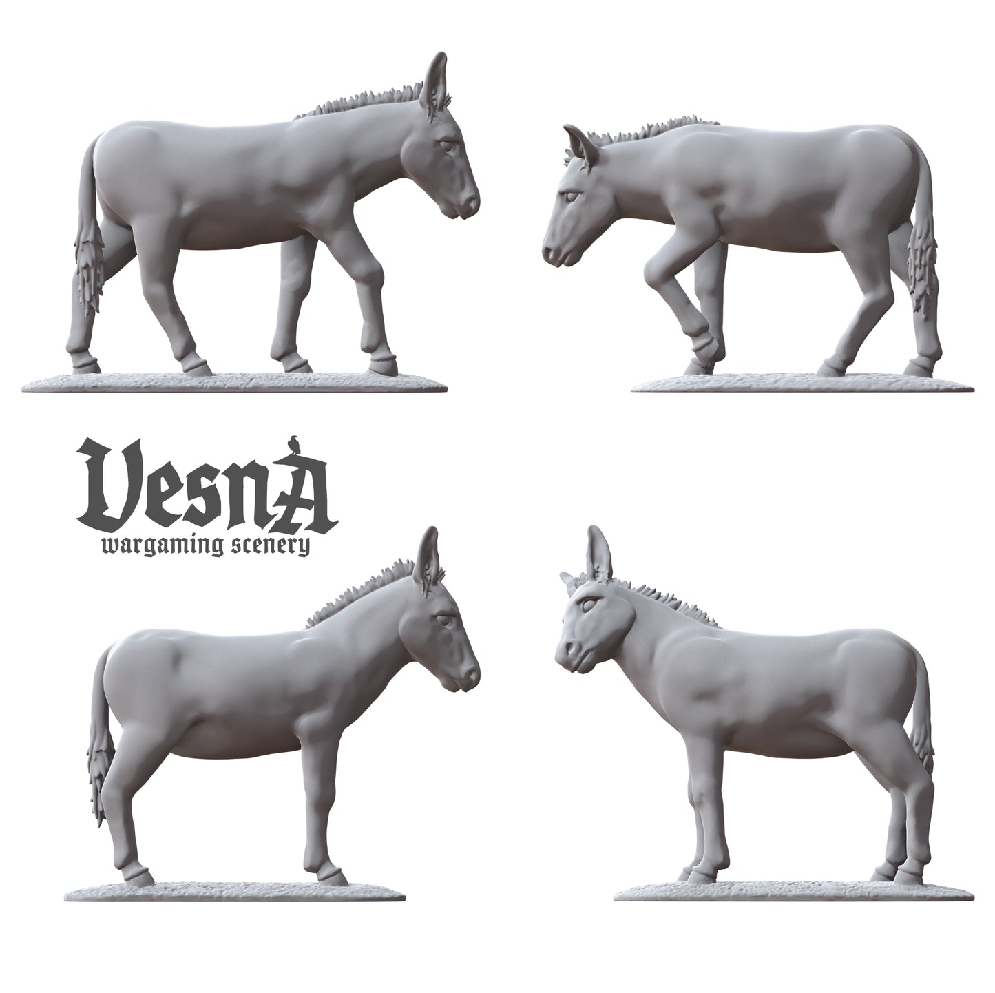 Set of 4 Donkeys
