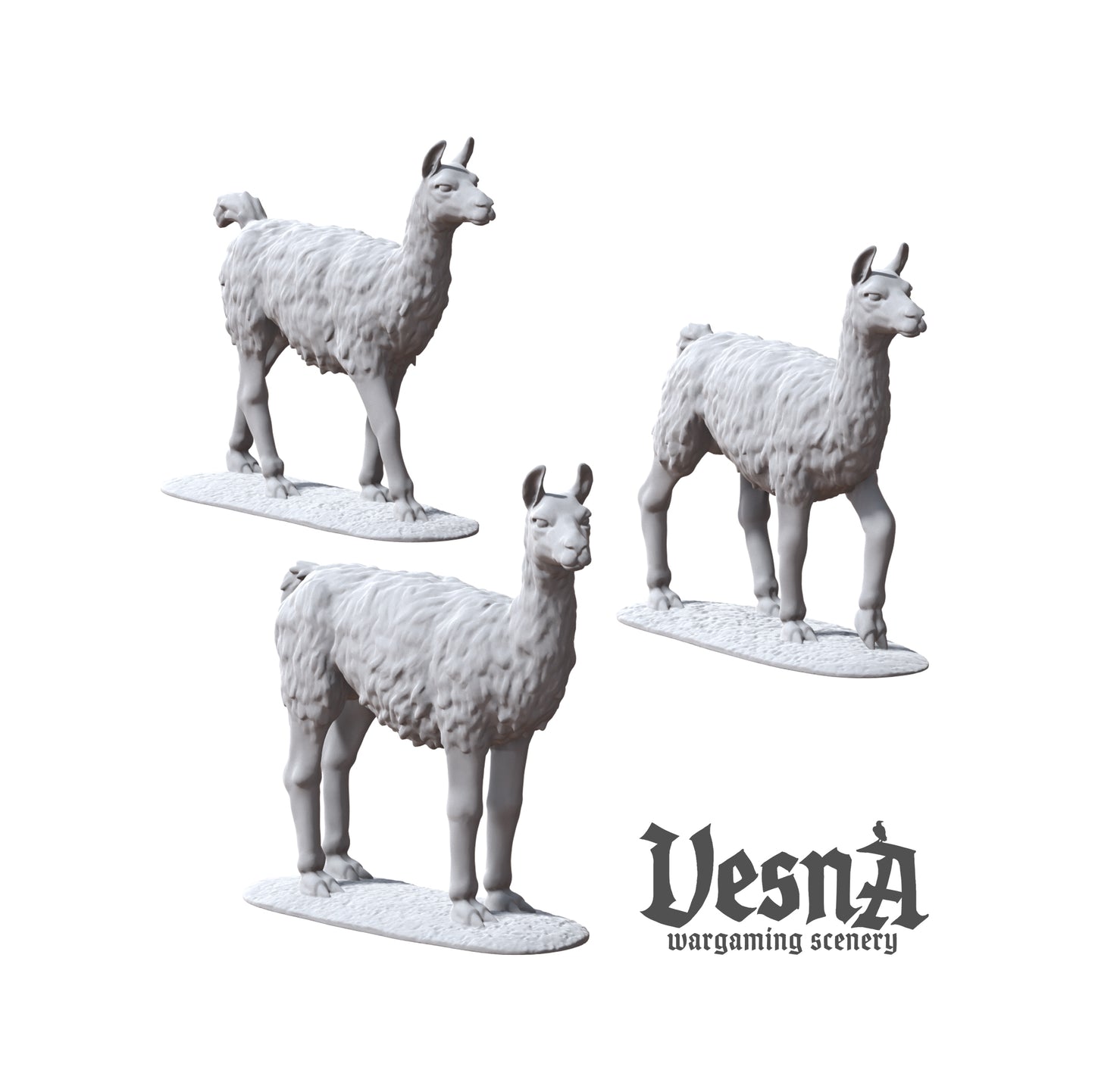 Set of 3 Llamas