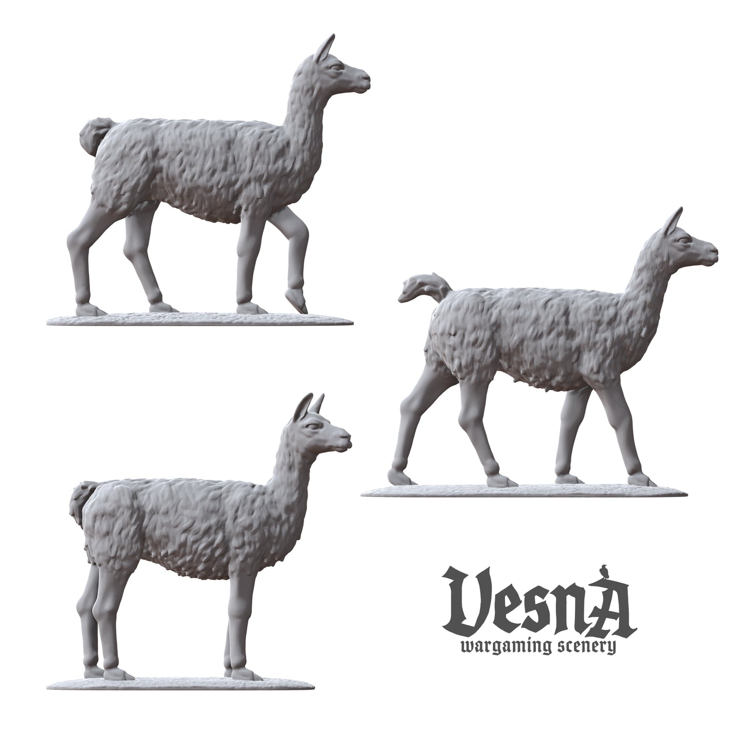 Set of 3 Llamas
