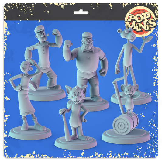 Classic Cartoon Chars Pop Minis