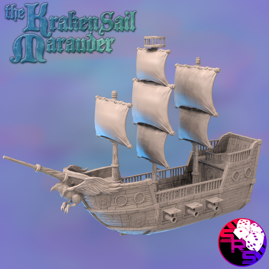 The Kraken Sail Marauder – Epic Triple-Masted Sailing Ship by Sync Ratio Systems