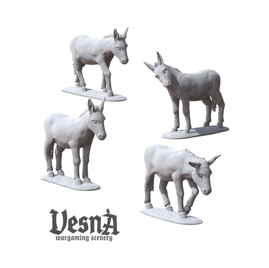 Set of 4 Donkeys