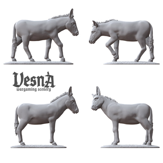 Set of 4 Donkeys