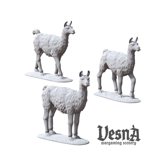 Set of 3 Llamas