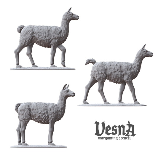 Set of 3 Llamas