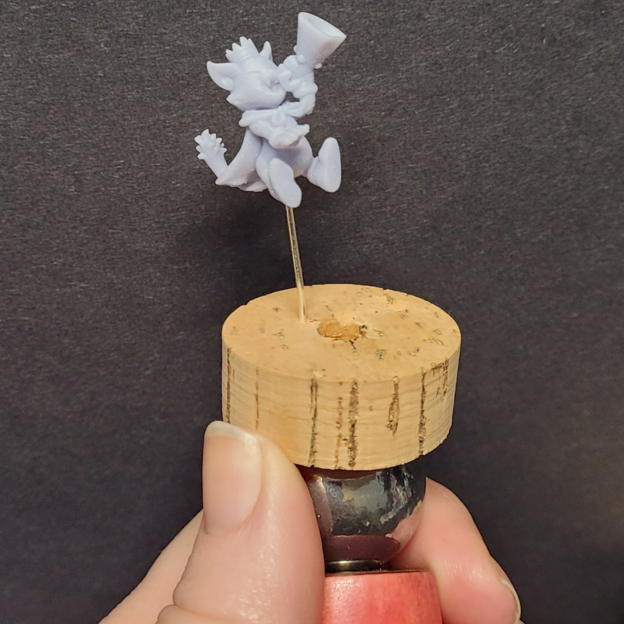 Magnetised Cork Model Holders